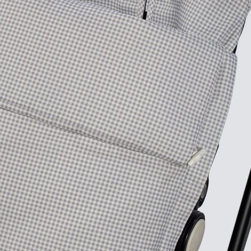 Chancelière mi-saison Little Bloom Vichy Gris (TOG 2,5) Pasito a pasito Produit 4