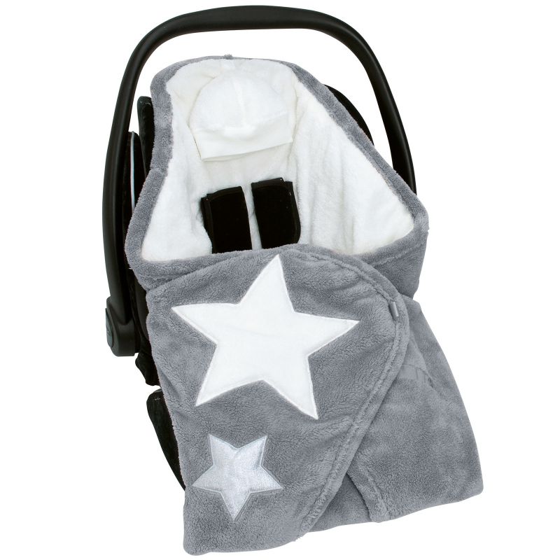 Couverture nomade Biside Stary frost softy grizou (90 x 90 cm) Bemini