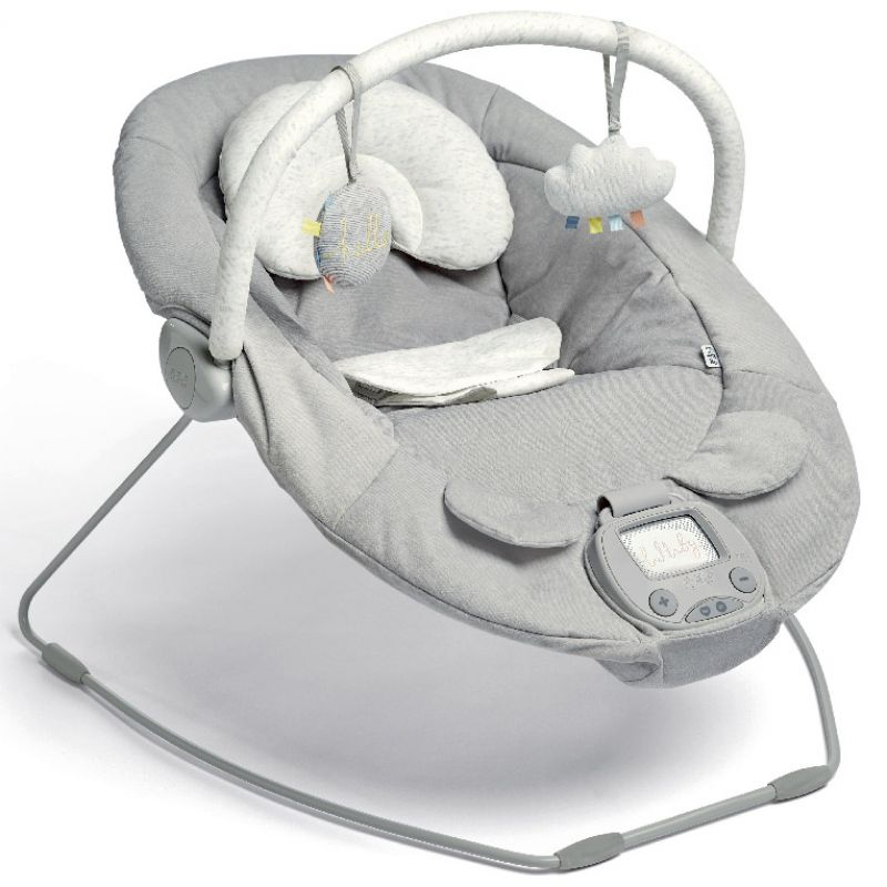Transat à vibrations et rebonds avec arche Apollo gris Mamas and Papas