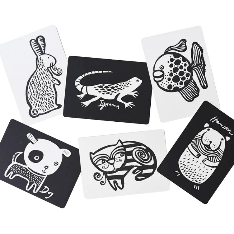 Cartes imagier pour bébé animaux domestiques Wee Gallery