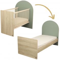 Lit bébé évolutif Arche Sauge (60 x 120 cm) - Sauthon mobilier