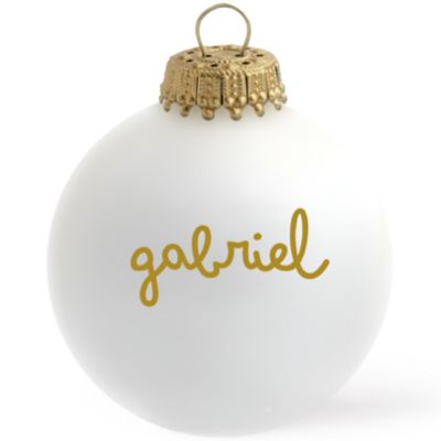 Boule de Noël Lapin x Atelier Oranger (personnalisable)