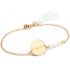 Bracelet femme Bahia blanc plaqué or (personnalisable) - Petits trésors