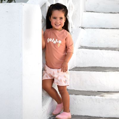 T-shirt anti-UV manches courtes terre (13-18 mois)