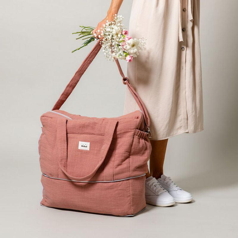 Sac à langer bandoulière 24-48 h terracotta BEBEL Ambiance 5