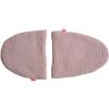 Parure de couffin osier et coton bio poupée rose pâle - Kikadu