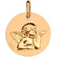 Médaille Ange de Raphaël 16 mm (or jaune 750°)  par Maison Augis