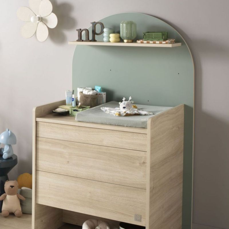 Commode à langer évolutive en bureau Arche Sauge Sauthon mobilier Ambiance 9