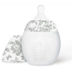 Biberon anti-colique en silicone X Tartine et Chocolat gris (240 ml) - Elhée