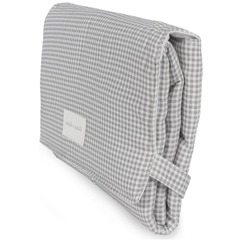 Tapis à langer Little Bloom Vichy Gris Pasito a pasito Produit 2