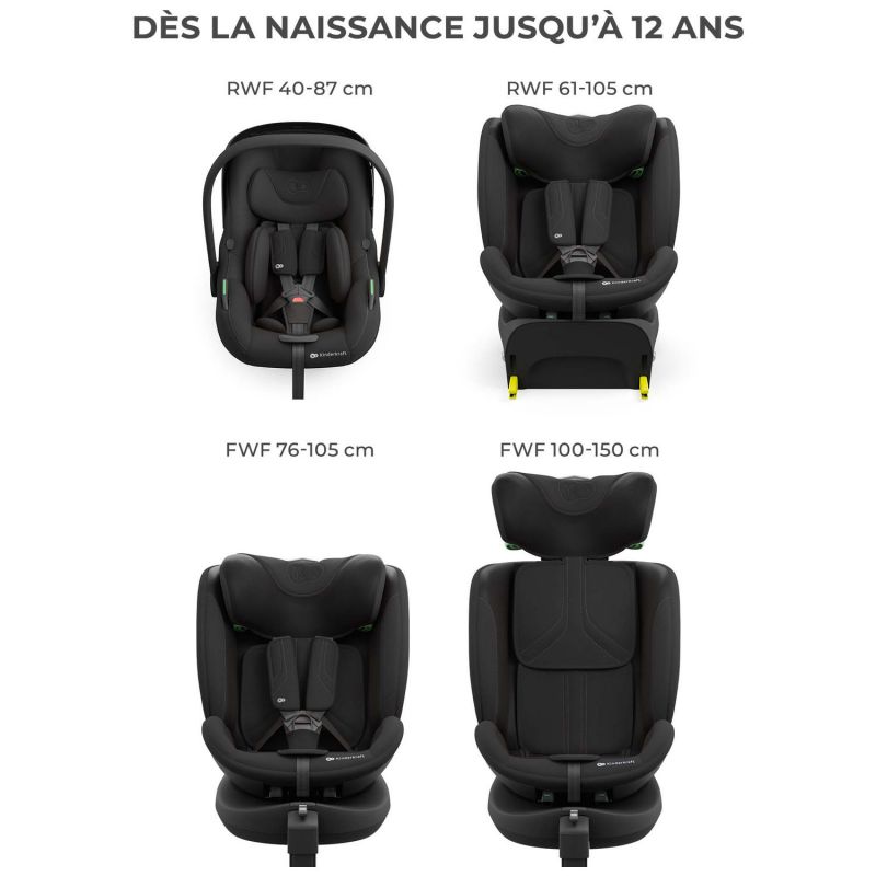 Siège auto Endura Safe Modular System Black (groupe 1-2-3) Kinderkraft Produit 7