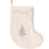 Chaussette de Noël crème (personnalisable)  par Les Griottes