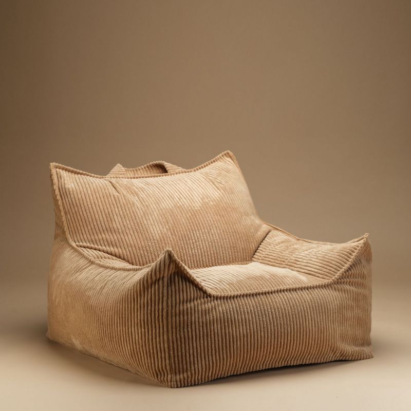 Fauteuil Club Teen Toffee velours côtelé Wigiwama Ambiance 6