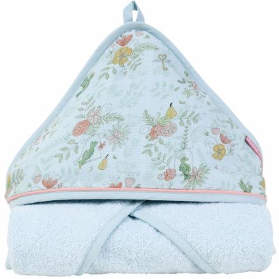 Cape de bain en éponge Paradis (75 x 75 cm) Little Crevette