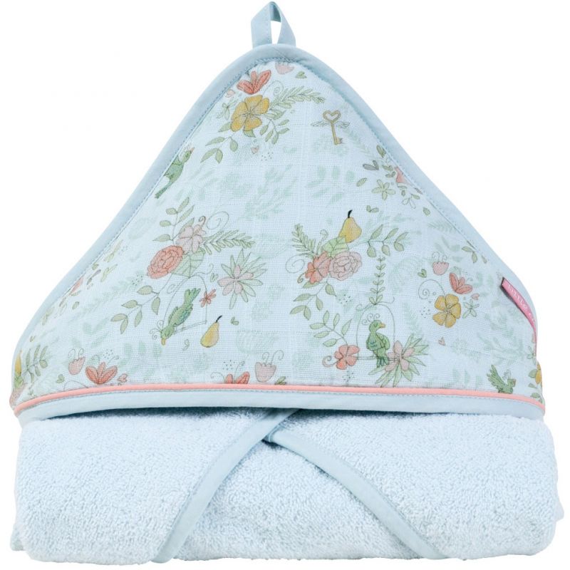 Cape de bain en éponge Paradis (75 x 75 cm) Little Crevette
