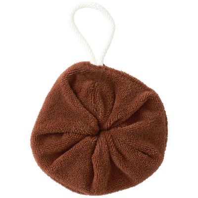Fleur de douche enfant en éponge bambou toffee BB & Co