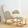 Fauteuil d'allaitement à bascule pour adulte lin beige Childhome Ambiance 2