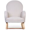Fauteuil d'allaitement à bascule pour adulte lin beige Childhome Produit 3