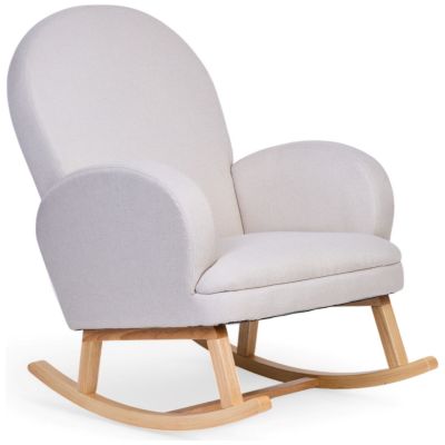 Fauteuil d'allaitement à bascule pour adulte lin beige Childhome