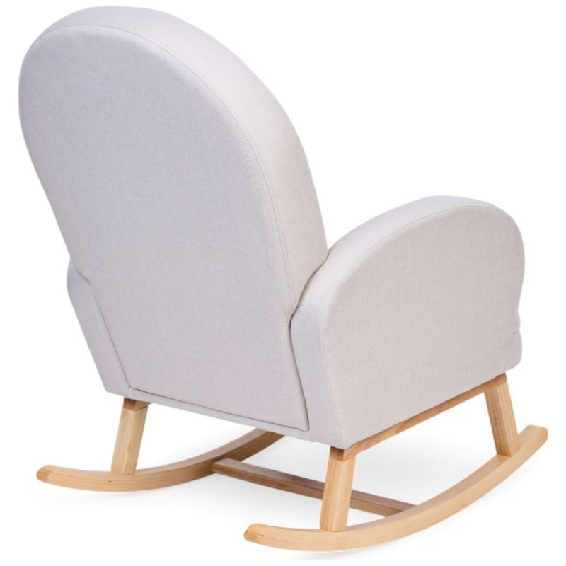 Fauteuil d'allaitement à bascule pour adulte lin beige Childhome Produit 4