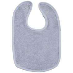 Bavoir premier âge en éponge Gris - Trois Kilos Sept
