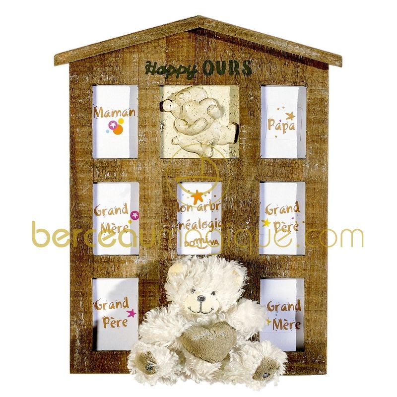 Arbre généalogique Happy Ours (22 x 30 cm) Domiva