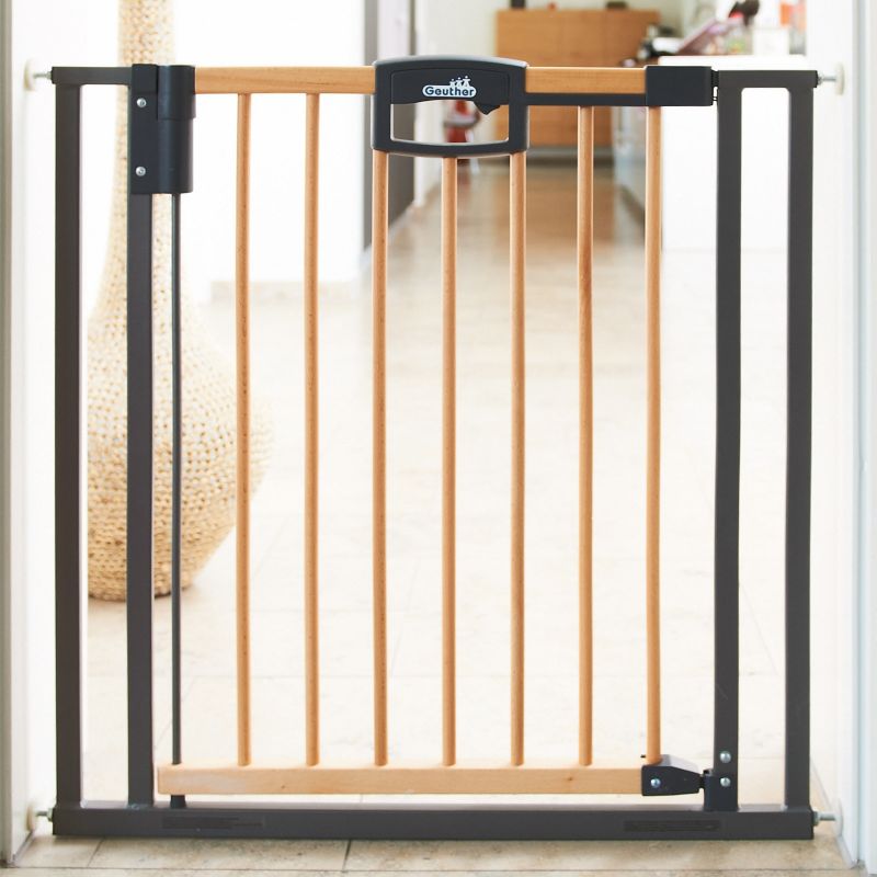Barrière de sécurité Easy Lock bois et métal (68 à 76 cm) Geuther
