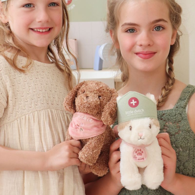 Peluche chien avec sac de transport Jackie Little Dutch Ambiance 8