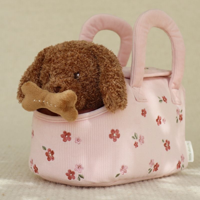 Peluche chien avec sac de transport Jackie Little Dutch Ambiance 9
