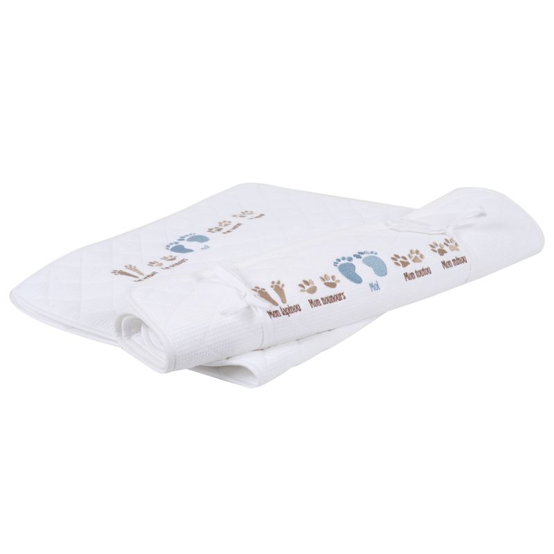Tapis à langer rouleau Petits pieds (45 x 75 cm) 