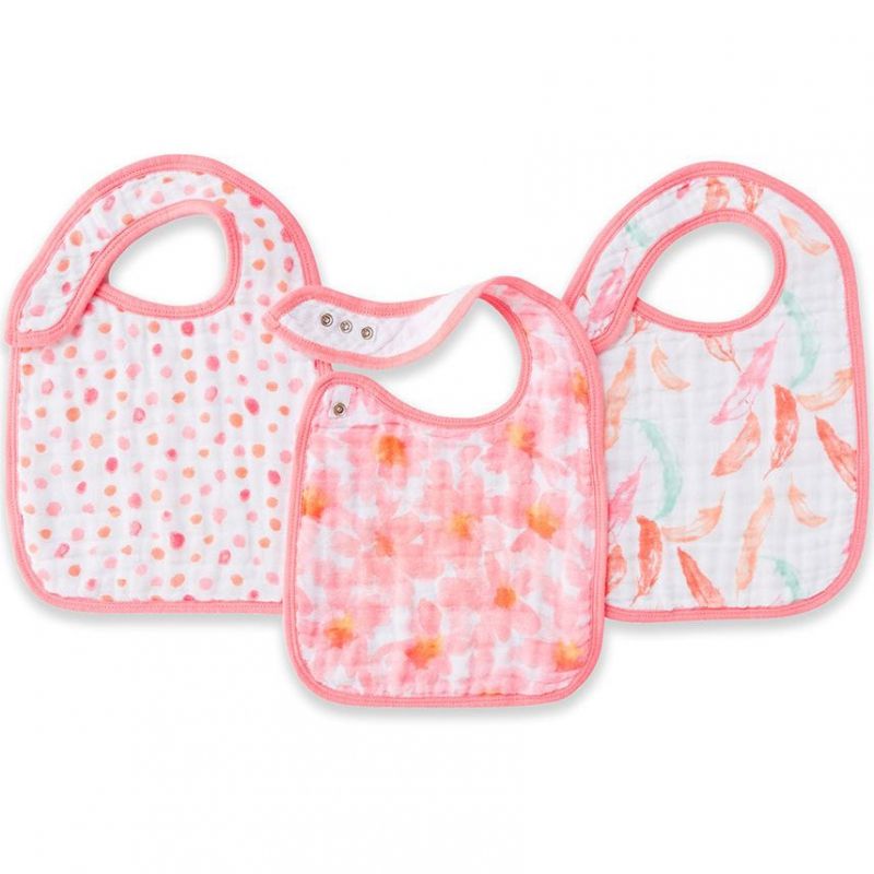 Lot de 3 bavoirs à pression Petal Blooms aden + anais