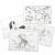 Variation Blanc du produit 24 modèles de dessin pour tablette lumineuse Kidywolf Tout autour du monde de la marque Moulin Roty