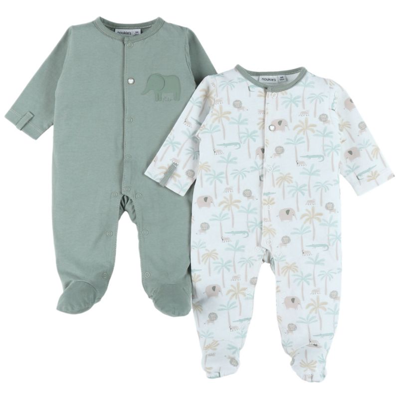 Lot de 2 pyjamas Jersey Savane (naissance) Noukie's Produit 1