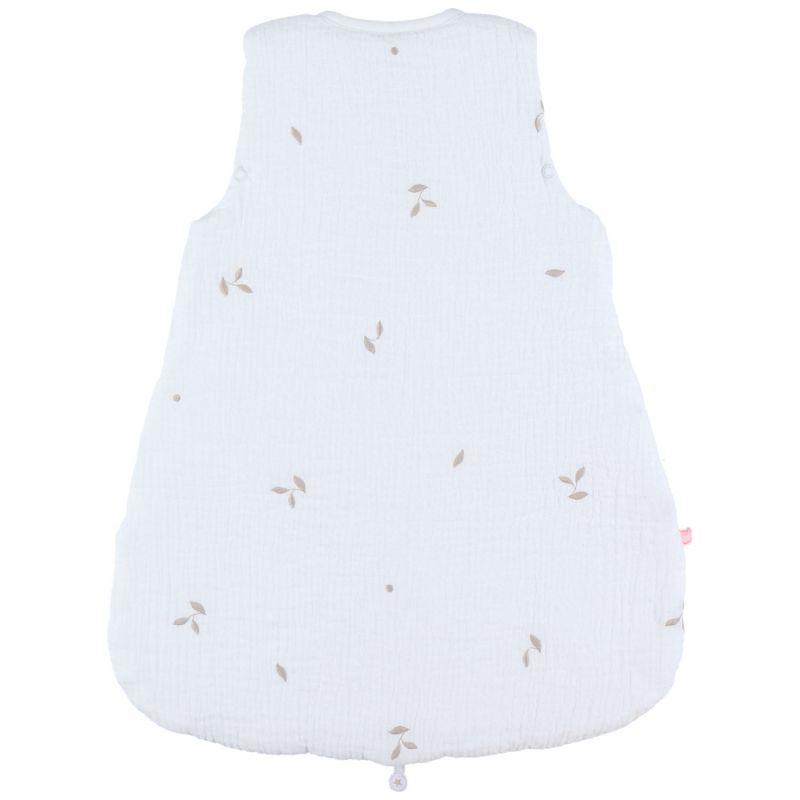 Gigoteuse blanche brodée en gaze de coton bio (50 cm) Noukie's Produit 4