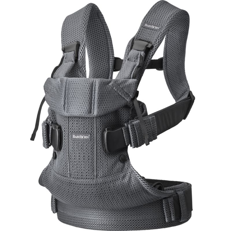 Porte bébé One Air tissu Mesh 3D gris anthracite BabyBjörn