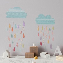 Sticker Summer rain (petit modèle)  par Love Maé