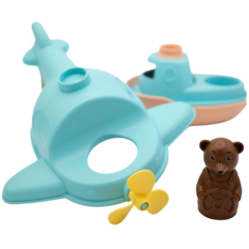 Hydravion Bateau de Petit Ours Brun Menthe Simple Produit 3