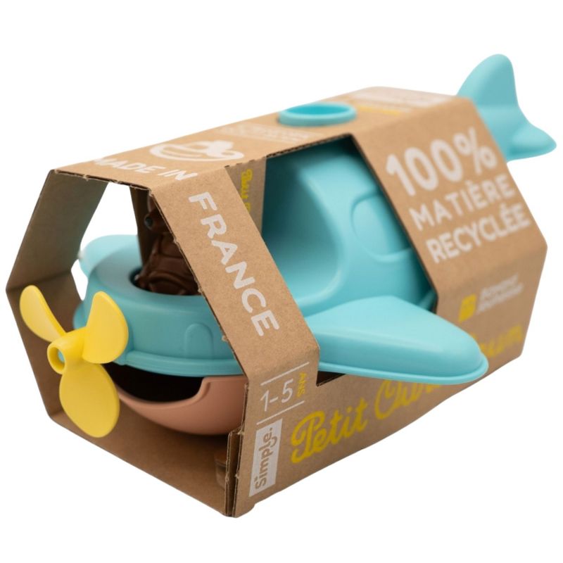 Hydravion Bateau de Petit Ours Brun Menthe Simple Packaging 6