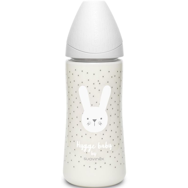 Biberon Hygge Baby lapin gris (360 ml) Suavinex