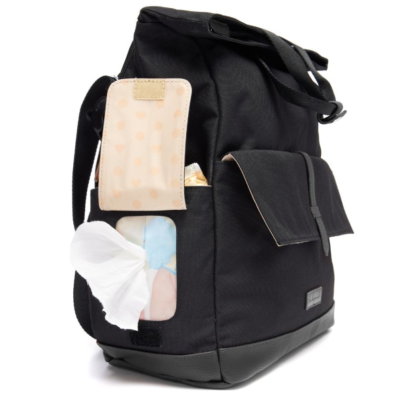 Sac à dos à langer Quinn Eco noir Babymel Produit 5