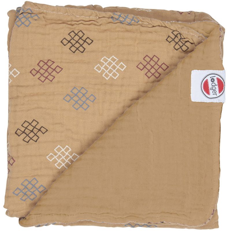 Couverture bébé en coton Dreamer Xandu miel (120 x 120 cm) Lodger