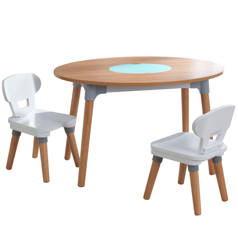 Ensemble table avec rangement et 2 chaises Mid-Century Modern KidKraft