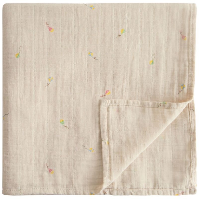 Maxi lange en coton Kite (120 x 120 cm) Mushie Produit 1
