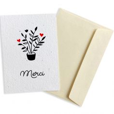 Carte à planter A5 Merci - Les Griottes