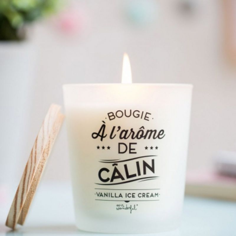 Bougie à l'arôme de câlin Vanilla Ice Cream Mr. Wonderful