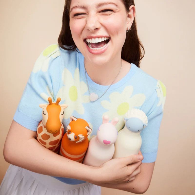 Gourde isotherme Bestie Lapin Rose (460 ml) Asobu Ambiance 4