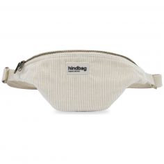 Sac banane Olivia Velours Beige - Hindbag