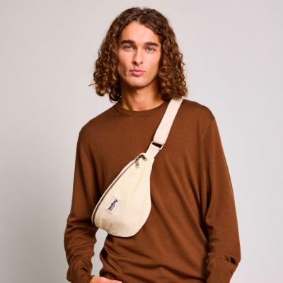 Sac banane Olivia Velours Beige Hindbag