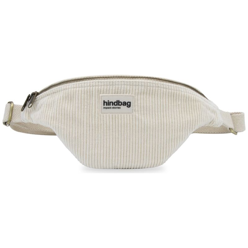 Sac banane Olivia Velours Beige Hindbag Produit 1