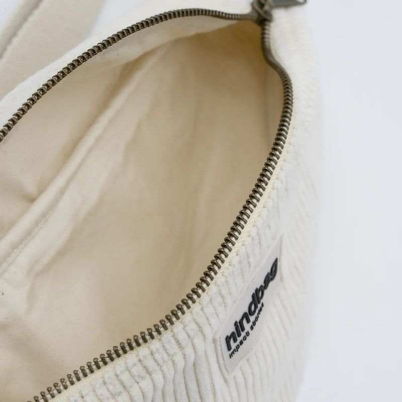 Sac banane Olivia Velours Beige Hindbag Produit 4